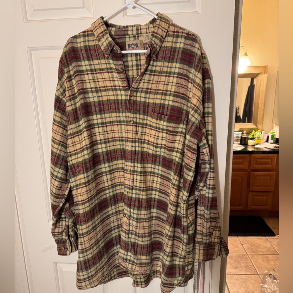 *Vintage* Himalaya outfitters flannel button-down
